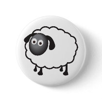 White Sheep Pin