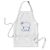 White Sheep Czar aprons