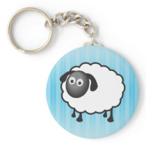 White Sheep Keychain