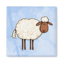 white sheep magnets
