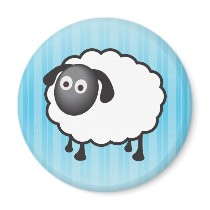 White Sheep magnets by waltersroom White Sheep magnets