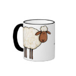white sheep mug