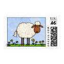 white sheep stamp