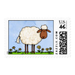 white sheep stamp