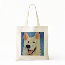 White Shepard Tote Bag