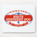 WHITE SHEPHERD DOG_ mousepads by GenuineDogOwner WHITE SHEPHERD DOG_ mousepads