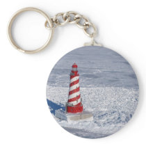 White Shoal Lighthouse Key Chain