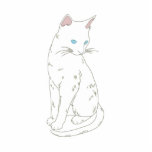 White Siamese Cat Cut Out