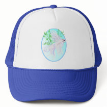 White Siamese Fighting Fish Hats