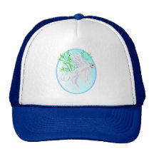 White Siamese Fighting Fish Hats