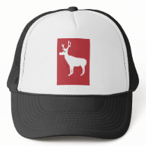 White Single Reindeer Hat