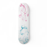 White skate and ping/bluecurl skateboards