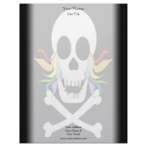 White Skull Rainbow Tears Letterhead