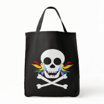 White Skull Tears Dark Bags