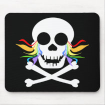 White Skull Tears Mousepad