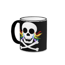 White Skull Tears Mugs