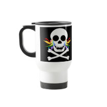 White Skull Tears Travel Mugs