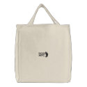 White Smoke Tote embroidered bags