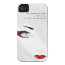 White Snow Geisha Phone Case Iphone 4 Cases