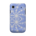 White Snowflakes In Frosty Blue Sky Samsung Galaxy Samsung Galaxy Covers