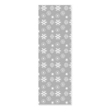 White snowflakes on silver business card templates