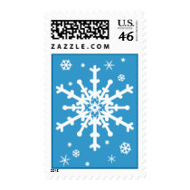 White Snowflakes Stamp