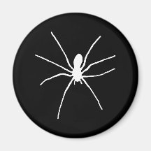 White Spider Fridge Magnet