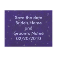 White spirals on blue, Save the date, postcards postcard