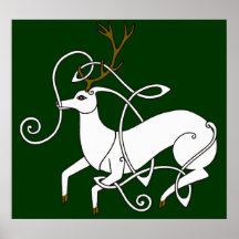 White Stag print