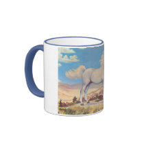 White Stallion King Of The Plains mugs