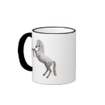 White Stallion Coffee Mugs
