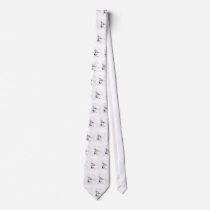 White Standard Poodle Tie