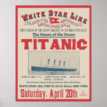 WHITE STAR LINE (Titanic) Print