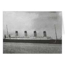 White Star Line - Titanic - Sailing on its Voyage Greeting Card