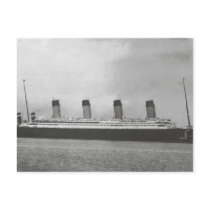 White Star Line - Titanic - Sailing on its Voyage Postcard