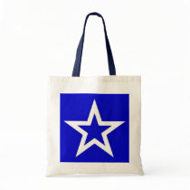 White Star on Blue - Bag/Tote bags