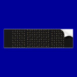 white stars glitter moves bumper stickers