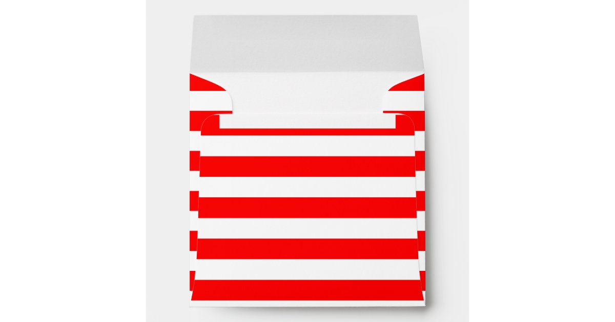White Striped Envelope Zazzle
