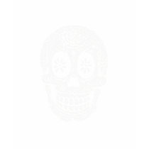 White Sugar Skull Shirt