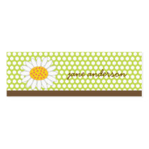 White Summer Daisy Fun Custom Thank You Gift Tag / business cards