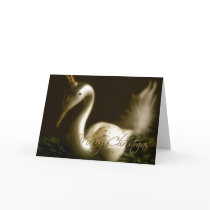 White Swan • Christmas Greeting Card