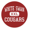 White Swan - Cougars - High - White Swan stickers by customteamsportswear White Swan - Cougars - High - White Swan stickers