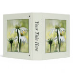 White Swan Echinacea Vinyl Binder