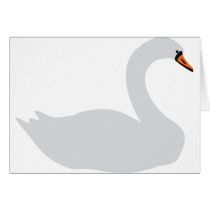 white swan icon cards