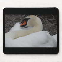 White Swan Mousepad mousepads