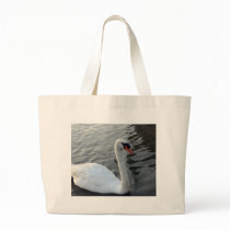 White Swan Shopping Bag by DonnaGrayson White Swan Shopping Bag