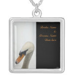 White Swan Wedding necklaces