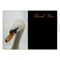 White Swan Wedding Thank You Greeting Cards