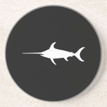 White Swordfish Coaster