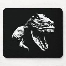 White T Rex Mousepad